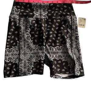 Year of Ours Black and White Athletic Shorts